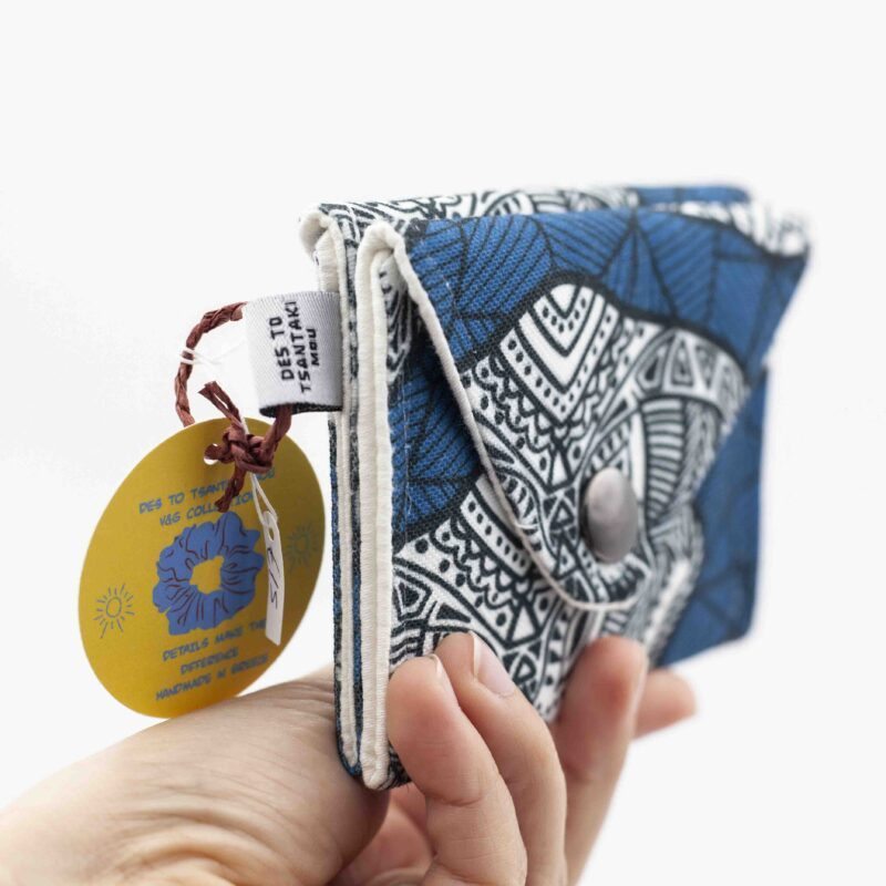 Handmade Elephant Two Pocket Wallet - Image 3