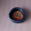 handmade ceramic ashtray with tomato. χειροποίητο κεραμικό τασάκι με ντομάτα.