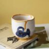 ceramic cup with jugs. handmade and handpainted. perfect for ice coffee, juice and even water. Κεραμικό ποτήρι με ζωγραφισμένες κανάτες. Ιδανικό για παγωμένο καφέ, χυμό ακομα και νερό.