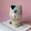 Handmade fish vase. beautiful colors of pink, turquoise and orange. very cute beautiful and unique. κεραμικό βάζο με όμορφα χρώματα όπως ροζ, πορτοκαλί και τιρκουάζ . πολύ όμορφο και μοναδικό.