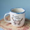 the mug of cancer. beautiful handmade ceramic mug about all the cancer sign vibes. χειροποίητη κεραμική κούπα με το ζώδιο του καρκίνου και τα vibes του.