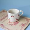 Handmade mug with 3d cherries. 3 sizes. 1 for espresso , 2 for capuccino, 3 for filter. χειροποίητη κεραμική κούπα με 3ντι κεράσια σε τρία μεγέθη. 1 για εσπρέσο, 2 για καπουτσίνο και 3 για φίλτρου.