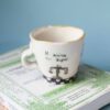 ceramic mug with libra and libra vibes. κεραμική κούπα με ζυγαριά του ζυγού και πλανητη και σύμβολο.