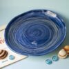 handmade plate plate good for every food. χειροποίητο κεραμικό πιάτο κατάλληλο για οποιοδήποτε φαγητό.