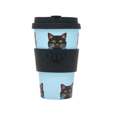κούπα γάτα, σχέδιο Pippo, QUY CUP γάτες, πλαστική κούπα χωρίς BPA, επαναχρησιμοποιούμενη κούπα, οικολογική κούπα 400ml, κούπα με καπάκι σιλικόνης, δώρο για λάτρεις γάτων, QUY CUP σχέδιο ζώα, παιχνιδιάρικη κούπα ταξιδιού,cat travel mug, Pippo cat design, QUY CUP cat cup, BPA-free travel mug, reusable plastic cup, eco-friendly mug 400ml, silicone lid travel cup, cat lover gift, QUY CUP animal design, fun travel mug