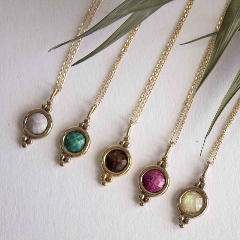 Harmony necklace with White stone | Sunny Designs - Image 5
