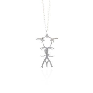 Circle of Willis necklace in sterling silver 925, handmade artisan anatomical pendant with silver chain, symbolic science-inspired jewelry, boho artistic necklace, unique handmade small business accessory by Sunny DesignsΚολιέ Circle of Willis από ασήμι 925, χειροποίητο ανατομικό μενταγιόν με ασημένια αλυσίδα, συμβολικό κόσμημα εμπνευσμένο από την επιστήμη, boho καλλιτεχνικό κόσμημα, μοναδική δημιουργία μικρής επιχείρησης Sunny Designs for doctors gift