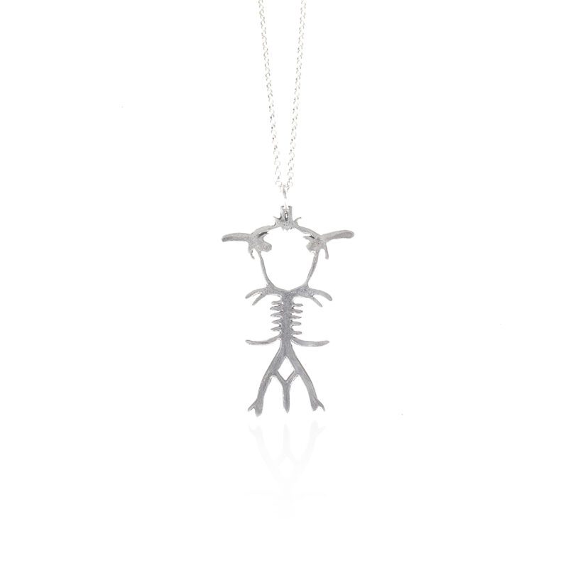 Circle of Willis necklace in sterling silver 925, handmade artisan anatomical pendant with silver chain, symbolic science-inspired jewelry, boho artistic necklace, unique handmade small business accessory by Sunny DesignsΚολιέ Circle of Willis από ασήμι 925, χειροποίητο ανατομικό μενταγιόν με ασημένια αλυσίδα, συμβολικό κόσμημα εμπνευσμένο από την επιστήμη, boho καλλιτεχνικό κόσμημα, μοναδική δημιουργία μικρής επιχείρησης Sunny Designs for doctors gift
