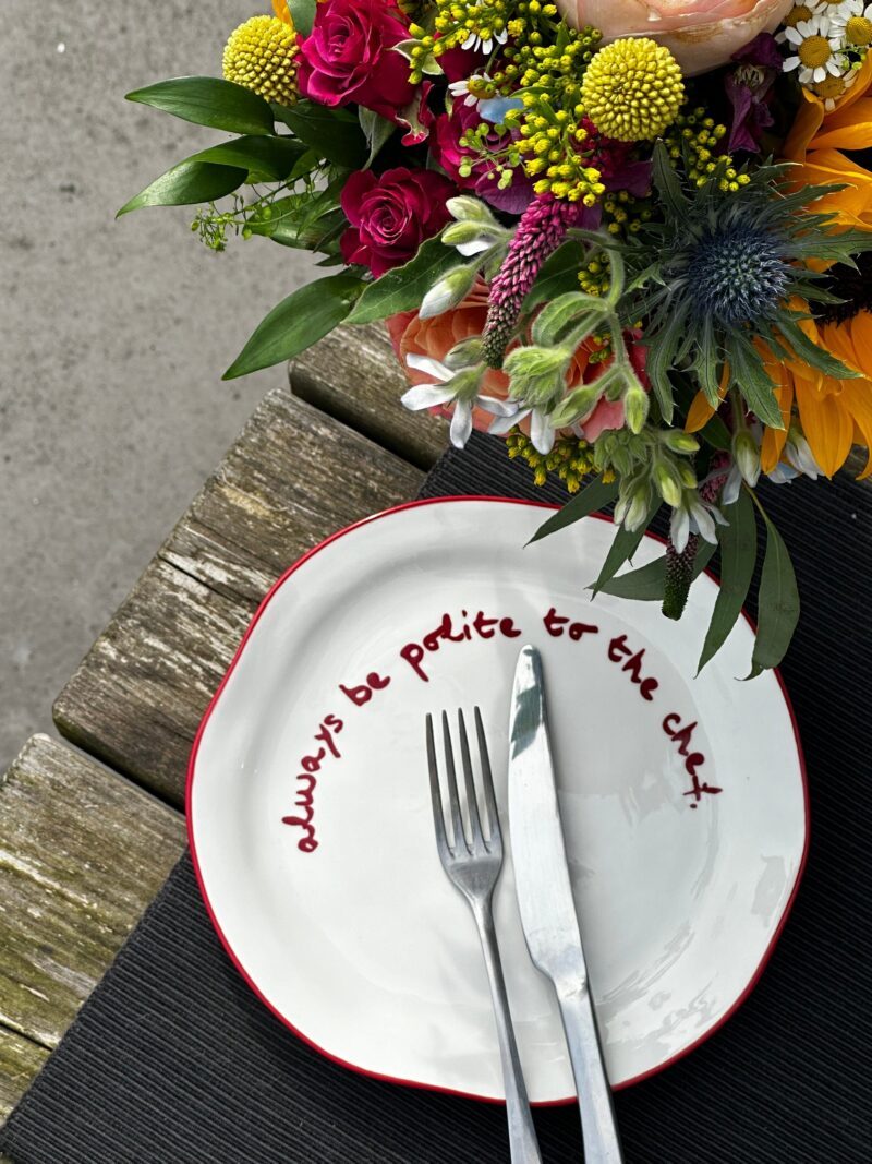 Always be polite to the chef, Statement σετ 4 πιάτων πορσελάνης - Maegen - Image 8