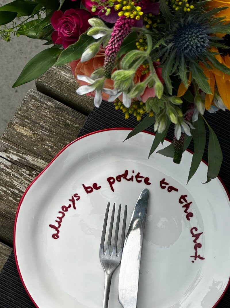 Always be polite to the chef, Statement σετ 4 πιάτων πορσελάνης - Maegen - Image 7