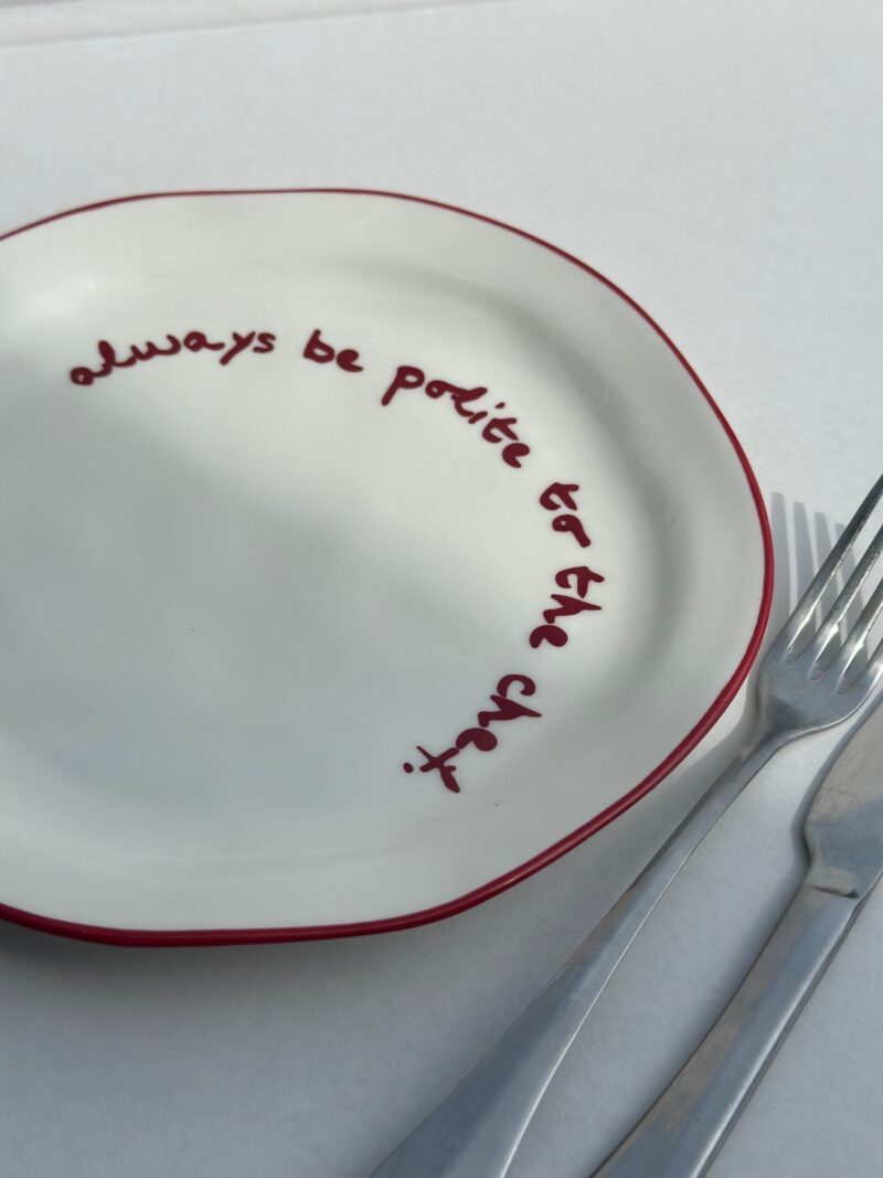Always be polite to the chef, Statement σετ 4 πιάτων πορσελάνης - Maegen - Image 5