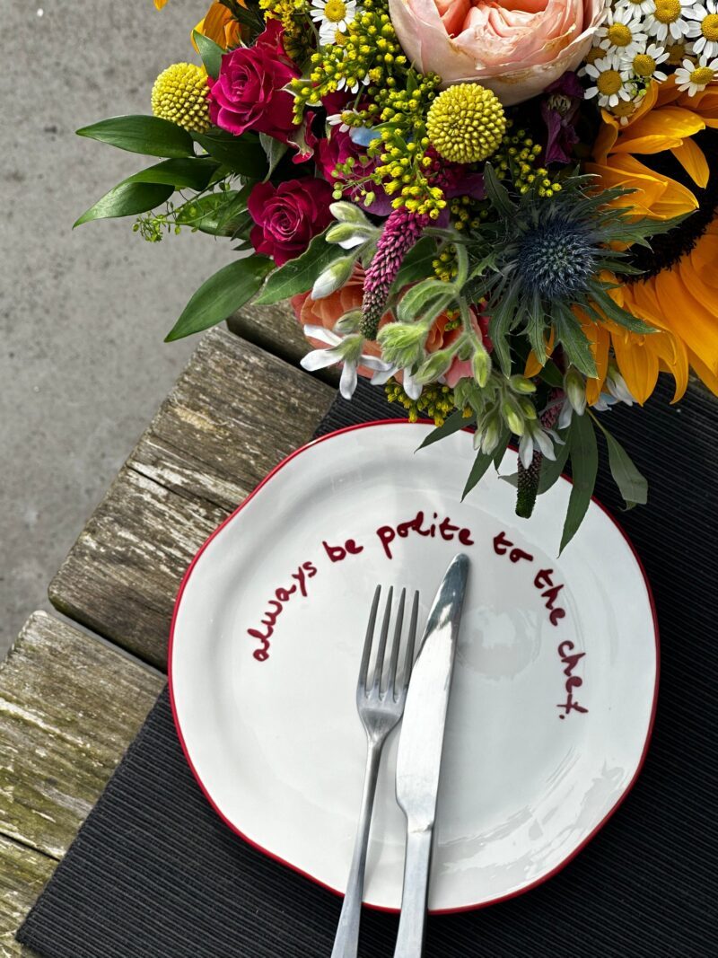 Always be polite to the chef, Statement σετ 4 πιάτων πορσελάνης - Maegen - Image 4