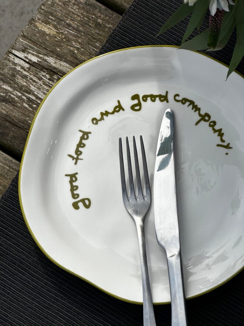 Good food and good company, Statement σετ 4 πιάτων πορσελάνης - Maegen - Image 9