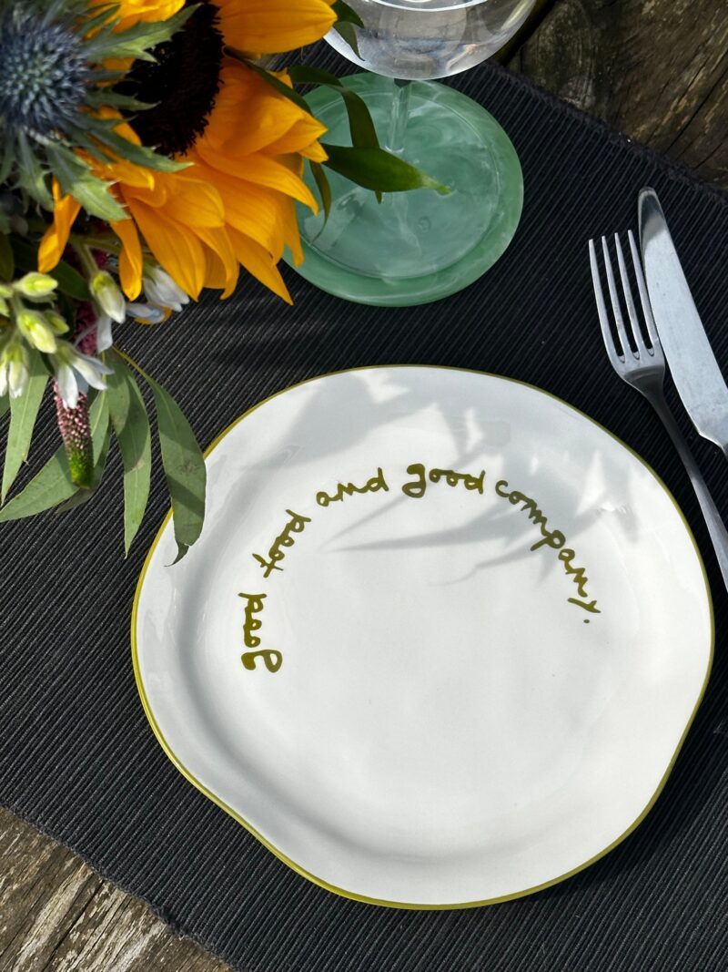 Good food and good company, Statement σετ 4 πιάτων πορσελάνης - Maegen - Image 8
