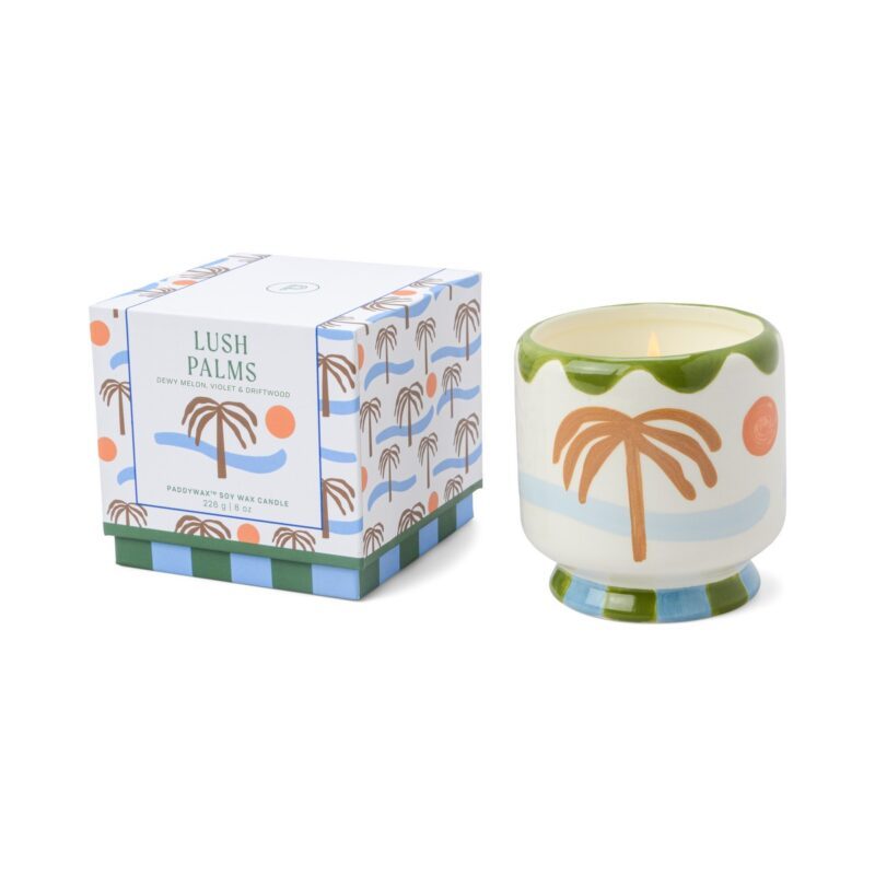A dopo Κεραμικό κερί σόγιας, Lush Palms 226gr Palm Tree - Paddywax - Image 2