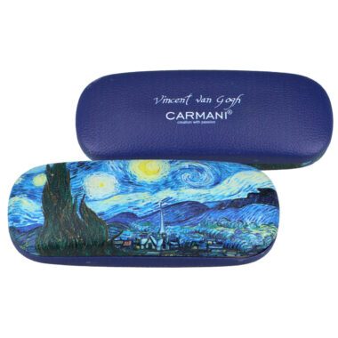 θήκη γυαλιών Van Gogh, Έναστρη Νύχτα θήκη, CARMANI θήκη γυαλιών, καλλιτεχνική θήκη γυαλιών, συλλεκτική θήκη, αξεσουάρ τέχνης, stylish θήκη