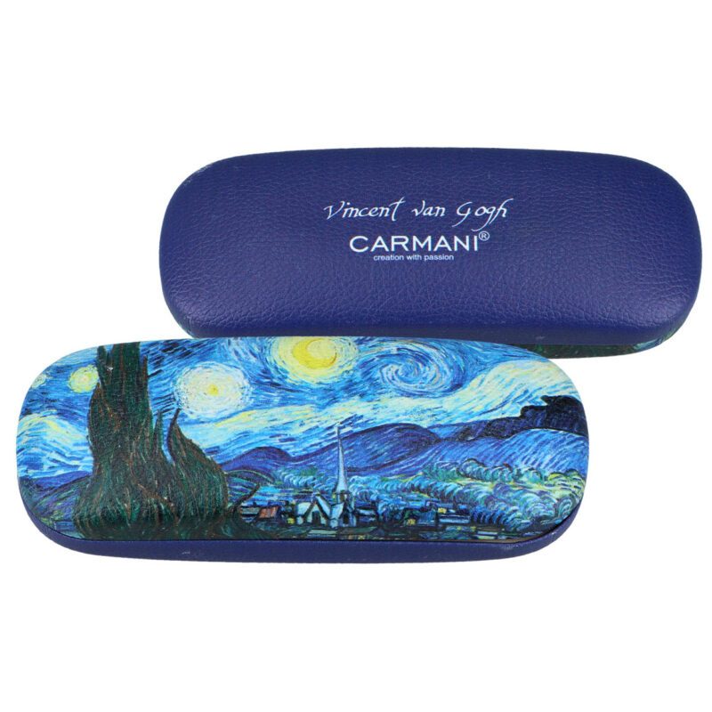 θήκη γυαλιών Van Gogh, Έναστρη Νύχτα θήκη, CARMANI θήκη γυαλιών, καλλιτεχνική θήκη γυαλιών, συλλεκτική θήκη, αξεσουάρ τέχνης, stylish θήκη