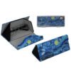This foldable glasses case by CARMANI features Vincent van Gogh’s iconic painting Starry Night. Designed for convenience and protection, it folds compactly for easy storage while safeguarding your glasses from scratches and damage. Lightweight, durable, and beautifully decorated, it’s an elegant accessory for art lovers.