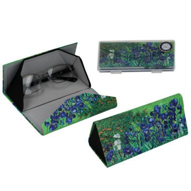 πτυσσόμενη θήκη γυαλιών Van Gogh, Ίριδες θήκη, CARMANI θήκη γυαλιών, καλλιτεχνική θήκη γυαλιών, αξεσουάρ προστασίας γυαλιών, συλλεκτική θήκη, stylish θήκη