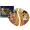 Klimt Adele και Το Φιλί, CARMANI διακοσμητικά πιάτα, σετ 2 πιάτα, πορσελάνινο σετ τέχνης, συλλεκτικά πιάτα, πολυτελές σερβίρισμα, έργα Gustav Klimt