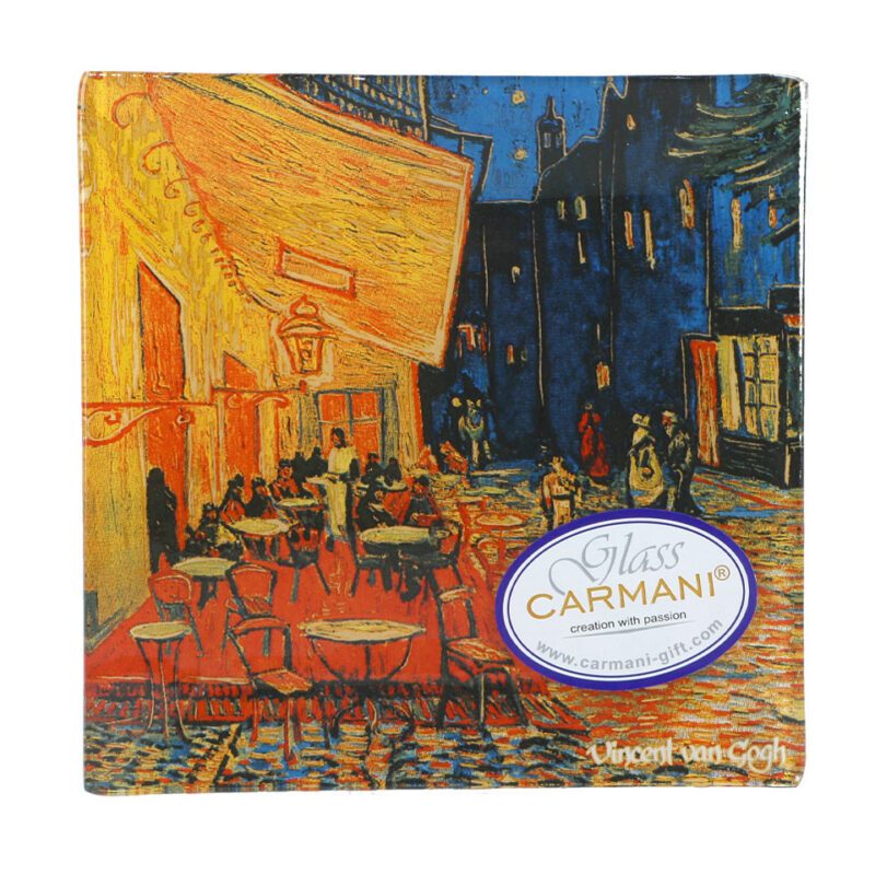 διακοσμητικό πιάτο Van Gogh, Βεράντα Καφέ Τη Νύχτα πιάτο, CARMANI πιάτο, συλλεκτικό πιάτο, καλλιτεχνική διακόσμηση, δώρο για λάτρεις της τέχνης