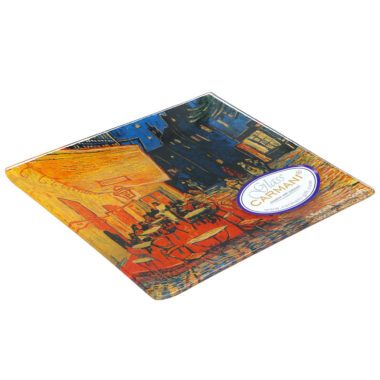 Van Gogh decorative plate, Café Terrace at Night plate, CARMANI art plate, collectible decorative plate, artistic home decor, gift for art lovers