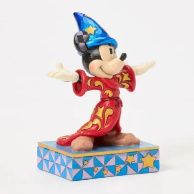 sorcerer mickey figurine, Jim Shore Disney Traditions, Fantasia 85 anniversary collectible, Mickey Mouse statue, Disney collectible gift, hand-painted Mickey figure