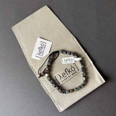 Ανδρικό βραχιόλι Leyko Stainless steel bracelet men Ημιπολύτιμες πέτρες Minimal ανδρικό βραχιόλι Gift for men bracelet Luxury men jewelry