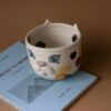 ceramic mug cat. A big beautiful handmade mug is perfect for big coffees and warm tea. Μια υπέροχη χειροποίητη γάτα κούπα κατάλληλη για μπόλικο καφέ και ζεστό τσάι.