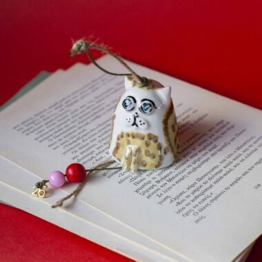 Blond Cat Ornament Lucky Charm - Mugaki