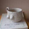 handmade mug with high temperature clay and the shape of a body with boobs. χειροποίητη κεραμική κούπα με υψηλής θερμοκρασίας πηλό και σχήμα σώματος με στήθη.