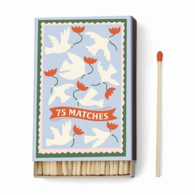 Adopo Flower Orange Matches 9.6 cm Box of 75 - Paddywax