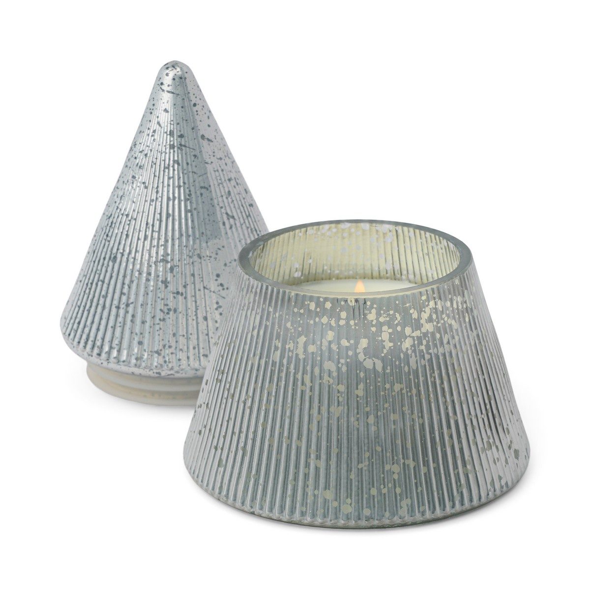 Γυάλινο Κερί σε ασημί δεντράκι, Cypress & Fir 198gr - Paddywax - Image 4