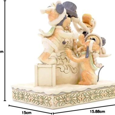 Enhance your holiday display with the Disney Traditions White Woodland Fab 5 Figurine by Jim Shore. This hand-painted collectible features Mickey, Minnie, Donald, Goofy, and Pluto in a serene winter design, decorated with Jim Shore’s signature folk-art patterns. Ideal for Disney collectors, Christmas décor enthusiasts, and fans of Jim Shore, this winter-themed resin statue makes a magical addition to any festive setup. Shop authentic Disney Traditions figurines for timeless holiday charm.