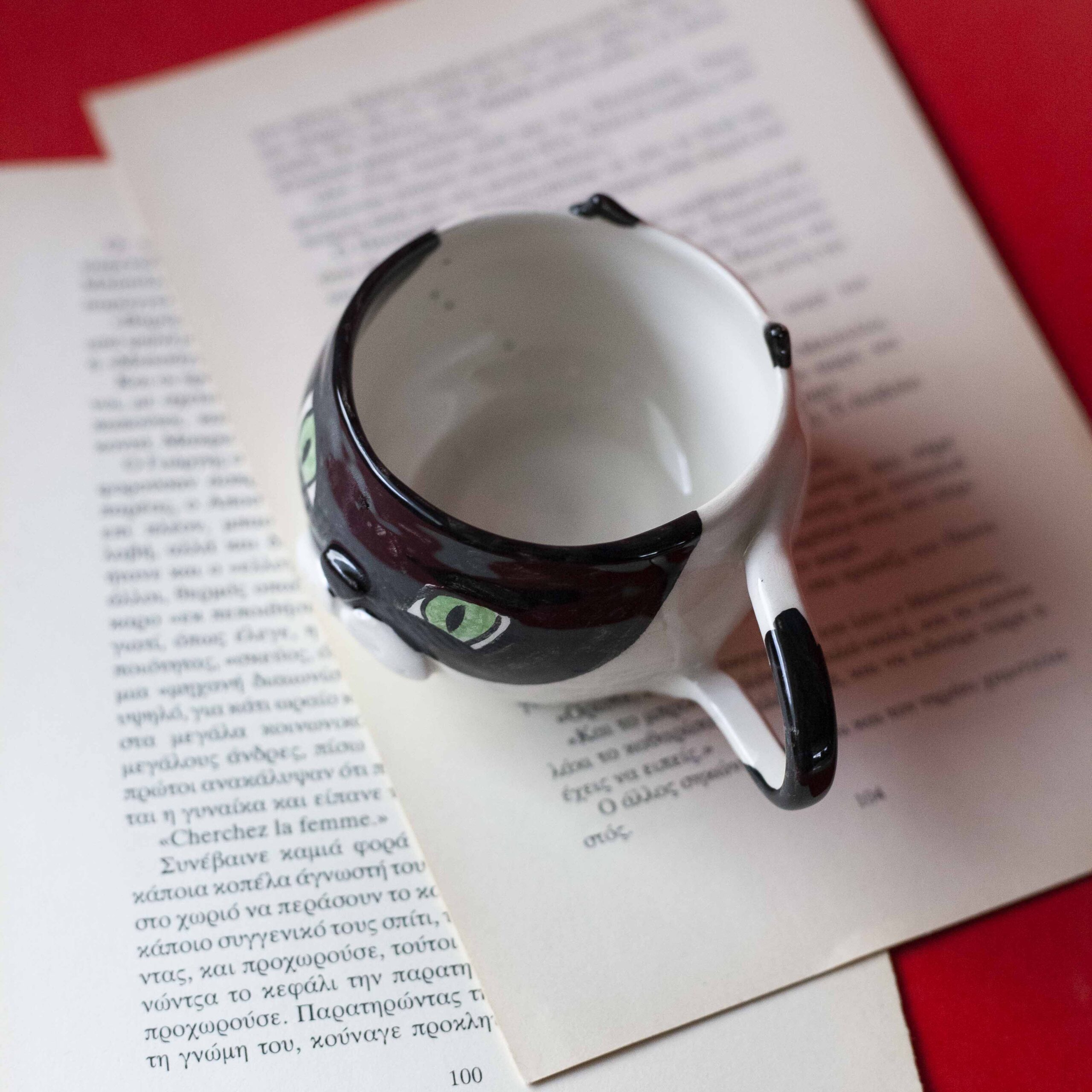 Handmade Tuxedo Cat Mug - Mugaki - Image 2