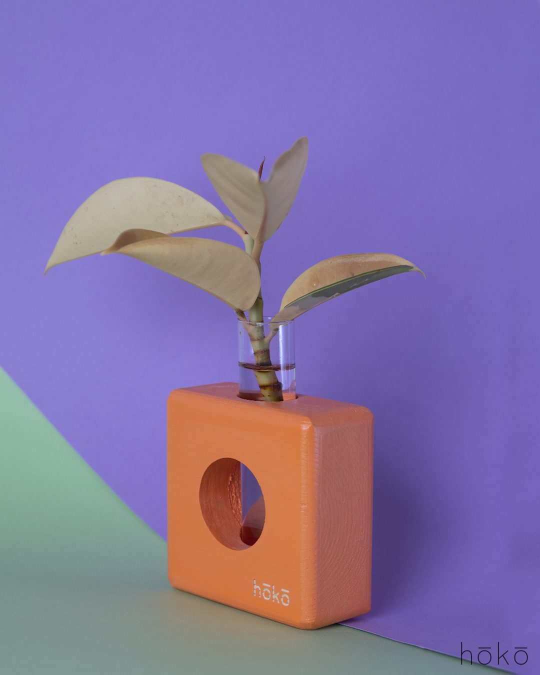 Orange Square Vase - Hoko - Image 3