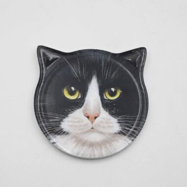 Σουβέρ σε σχήμα κεφαλιού γάτας, διαφορετικές γάτες και ράτσες όπως ταρταρούγα, πορτοκαλί και περσική, διακοσμητικά σουβέρ για τραπέζι Cat head shaped coasters, various cat designs and breeds, decorative table coasters for cat lovers