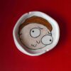 Χειροποίητα κεραμικά τασάκια με Rick και Morty, pop κουλτούρα και καλλιτεχνικό σχέδιο Handmade ceramic ashtrays with Rick and Morty design, pop culture inspired pottery pieces