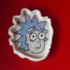 Χειροποίητα κεραμικά τασάκια με Rick και Morty, pop κουλτούρα και καλλιτεχνικό σχέδιο Handmade ceramic ashtrays with Rick and Morty design, pop culture inspired pottery pieces