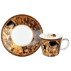 φλιτζάνι espresso Klimt Το Φιλί, Gustav Klimt CARMANI, πορσελάνη, καλλιτεχνικό φλιτζάνι καφέ, Klimt σερβίτσιο, φλιτζάνι espresso δώρο, designer τέχνη