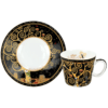 Porcelain espresso cup and saucer inspired by Gustav Klimt The Tree of Life in gift packaging – CARMANI.