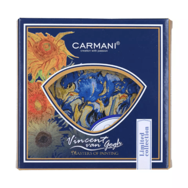 Coaster 10.5 × 10.5 cm decorated with Vincent van Gogh Irises artwork – CARMANI