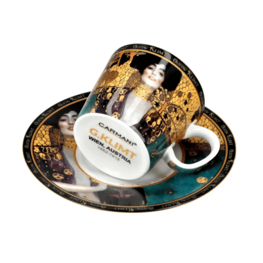 Klimt Judith espresso cup, Gustav Klimt espresso cup, CARMANI espresso cup, porcelain espresso cup, art inspired coffee cup, Klimt tableware, espresso cup gift