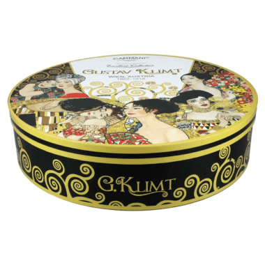 350 ml per mug, porcelain, set of 6, round box packaging paintings of klimt, the kiss adele the tree of life
