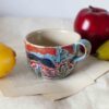 naxos mug, greek island, landscape mug, 3d ceramic, handmade mug, art mug, ceramic mug, aegean art, greek art, unique mug, sculptural mug, artist tribute, κεραμικη κουπα, ελληνικο τοπιο, ναξος