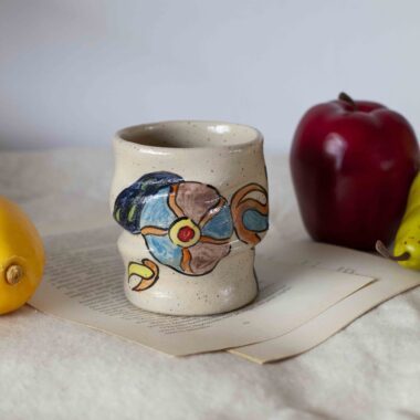 abstract mug, art mug, conceptual art, sculptural mug, ceramic mug, handmade mug, unique mug, modern art, biology art, statement mug, artistic mug, gallery style, κεραμικη κουπα, καλλιτεχνικο, μοντερνα τεχνη