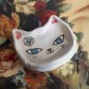 cat ashtray, ceramic ashtray, tuxedo cat, handmade ashtray, cute ashtray, smoking accessory, pottery ashtray, cat lover gift, unique ashtray, gift idea, black white cat, κεραμικο τασακι, γατα, δωρο καπνιστη