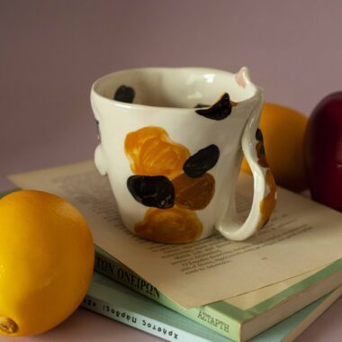 Alternative view of Calico Cat Mug with 3D Snout 300ml - Mugaki