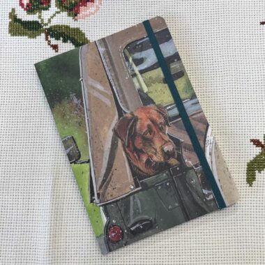 beautiful notebook with solidary dog. όμορφο τετράδιο με μοναχικό σκυλάκο.