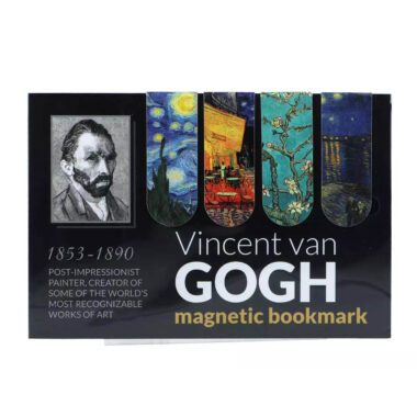 Set of 4 magnetic bookmarks with Vincent van Gogh artworks – Σετ 4 μαγνητικών σελιδοδεικτών με έργα του Vincent van Gogh – CARMANI